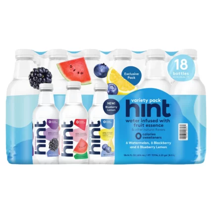 Hint Flavored Water Variety Pack, 16 fl. oz., 18 pk.