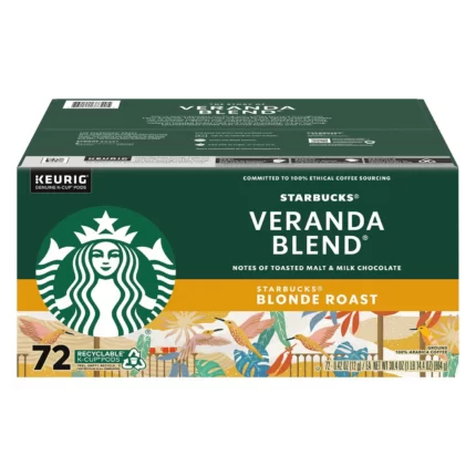 Starbucks Blonde Roast Coffee K-Cups - Veranda Blend - 72 ct.