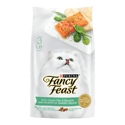 Fancy Feast Dry Cat Food with Ocean Fish and Salmon 3 Pound Bag (Pack of 2)