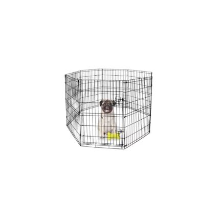 Vibrant Life 8 Panel Pet Exercise Play Pen with Door 30 Inches Height
