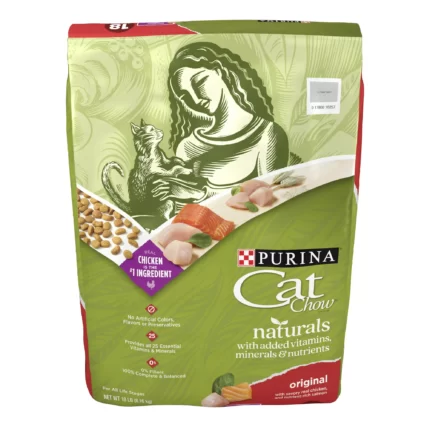 Purina Cat Chow Naturals Original Dry Indoor Cat Food With Added Vitamins, Minerals and Nutrients, 18 Pound. Bag
