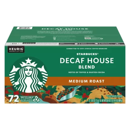 Starbucks Decaf Medium Roast K-Cups, House Blend (72 ct.)