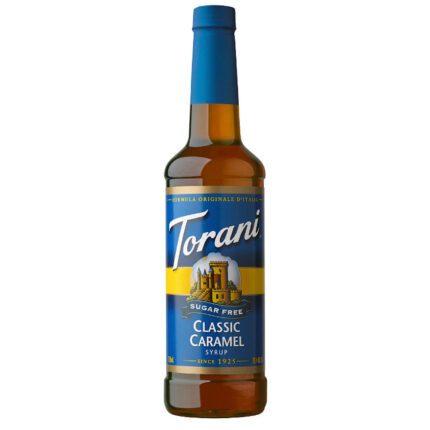 Torani Sugar-Free Classic Caramel Syrup (750 mL) pack of 2