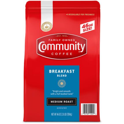 Community Coffee Ground, Breakfast Blend (46 oz.)
