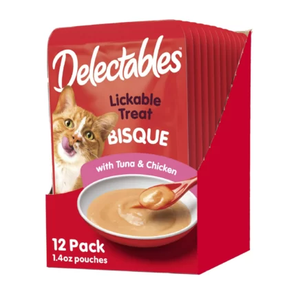 Delectables Bisque Tuna & Chicken Wet Cat Treat 1.4 Ounce (12 X 2 pack)