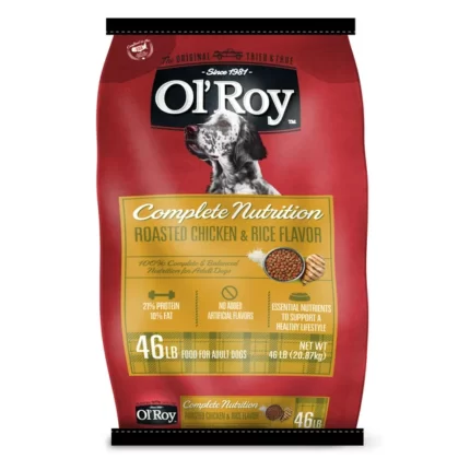 Ol' Roy Complete Nutrition Roasted Chicken & Rice Flavor Dry Dog Food 46 Pound Bag