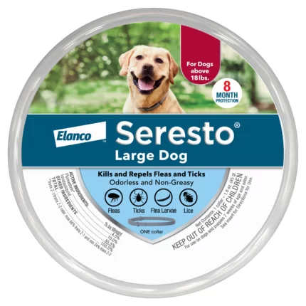 Seresto for Large Dogs 8-Month Flea and Tick Prevention Collar