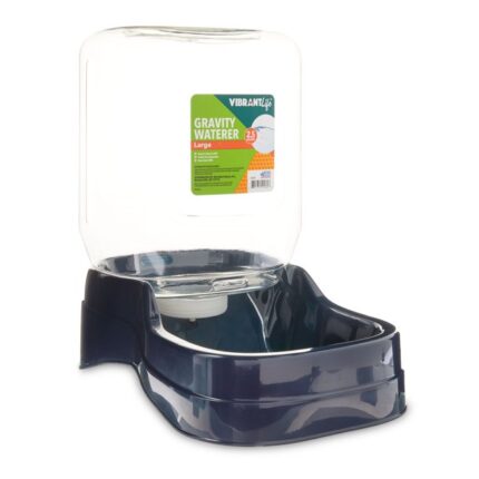 Vibrant Life Automatic Dog Waterer Blue Large 2.5 Gallons