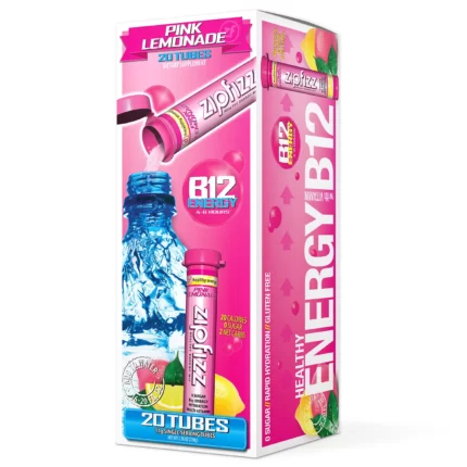 Zipfizz Energy Drink Mix, Pink Lemonade (20 ct)