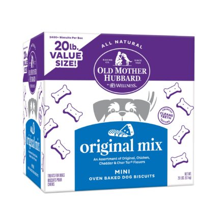 Old Mother Hubbard by Wellness Classic Original Mix Natural Mini Biscuits Dog Treats 20 Pound box