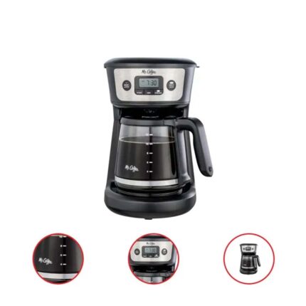 Mr Coffee 12 Cup Programmable Coffee Maker with Strong Brew Stainless