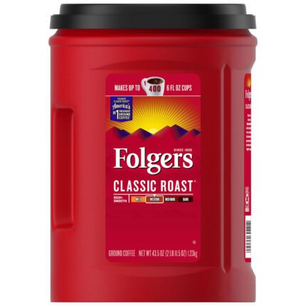 Folgers Classic Roast Ground Coffee 43.5 Ounce