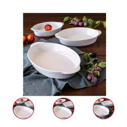 Over and Back 3-Piece Oval Baker Set