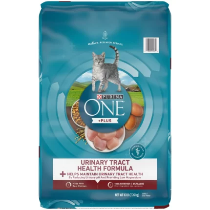 Purina ONE High Protein Dry Cat Food, +Plus Urinary Tract Health Formula 16 Pound Bag