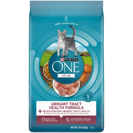 Purina ONE High Protein Dry Cat Food, +Plus Urinary Tract Health Formula 7 Pound Bag