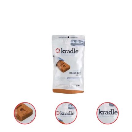 Kradle Calming Bliss Bar Soft Bake Dog Bars Peanut Butter Bacon Flavor 2 Bars 4 Ounce Bag (Pack Of 2)