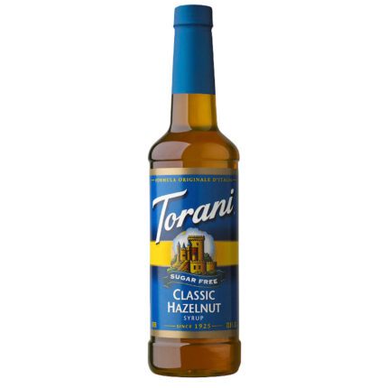 Torani Sugar-Free Classic Hazelnut Syrup (750 mL) Pack of 2