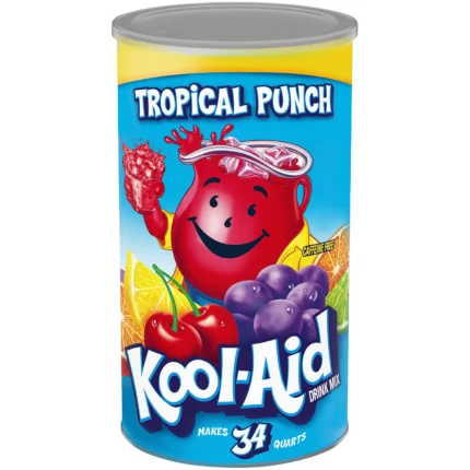 Kool Aid Sweetened Tropical Punch Powdered Drink Mix 82.5 Ounce (Pack of 2)