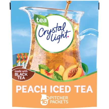 Crystal Light Peach Iced Tea Powdered Drink Mix 4.55 Ounce (Pack of 2)