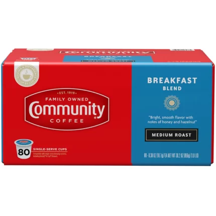 Community Coffee Single Serve Cups Breakfast Blend 80 Count