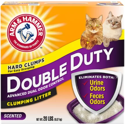 Arm Hammer Double Duty Clumping Litter 20 Pound Box (Pack Of 2)