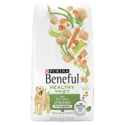 Purina Beneful Healthy Weight Dry Dog Food With Farm Raised Chicken 40 Pound Bag