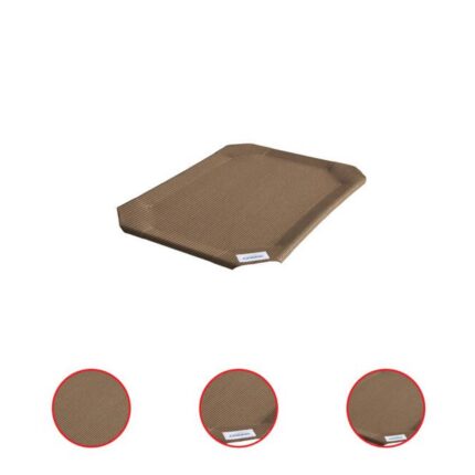 Coolaroo Elevated Pet Bed Replacement Cover Small Nutmeg (Pack Of 2)