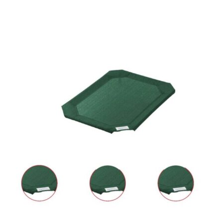 The Original Coolaroo Elevated Pet Dog Bed Replacement Cover Large Brunswick Green