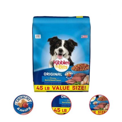 Kibbles 'n Bits Original Dry Dog Food 45 Pound