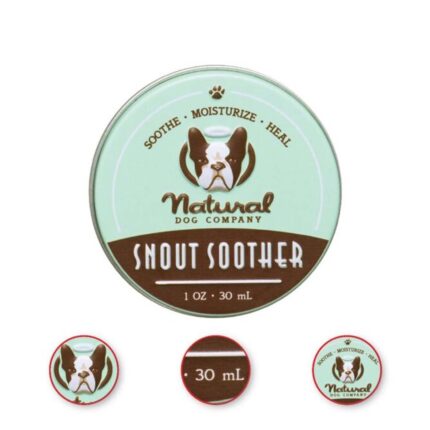 Natural Dog Company Snout Soother Dog Nose Balm 1 ounce Tin (Pack of 2)