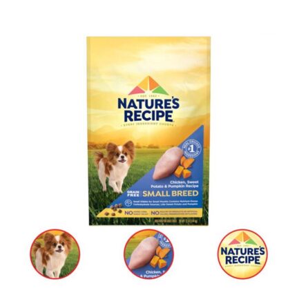 Nature′s Recipe Dry Dog Food Grain Free Chicken Sweet Potato & Pumpkin Recipe 12 Pound Bag