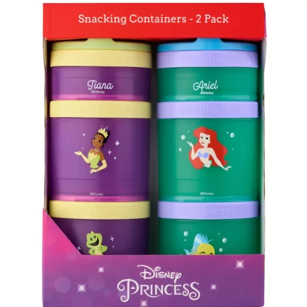 Whiskware Disney Princess Combo Snack Pack Lunch Set (Tiana & Ariel)