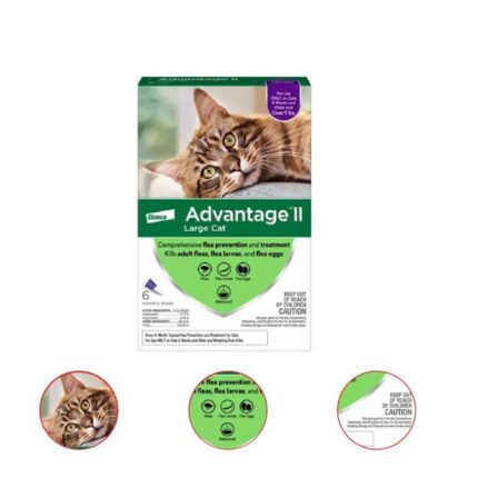 Advantage II Flea Prevention for Large Cats 6 Monthly Treatment