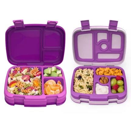 One Bentgo Fresh and One Bentgo Kids Lunch Box - Purple