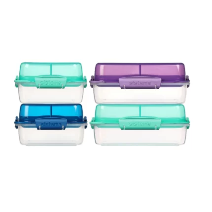Sistema LunchStack TO GO Stackable Lunch Containers 4 Pack