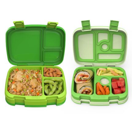 One Bentgo Fresh and One Bentgo Kids Lunch Box - Green