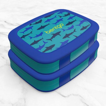 Bentgo Kids Bento Lunch Box 2-Pack - Shark