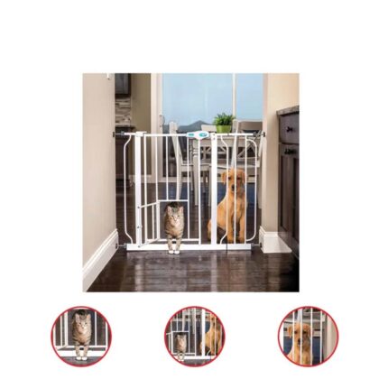 Carlson Pet Products 31.25 Height Metal Dog Gate White
