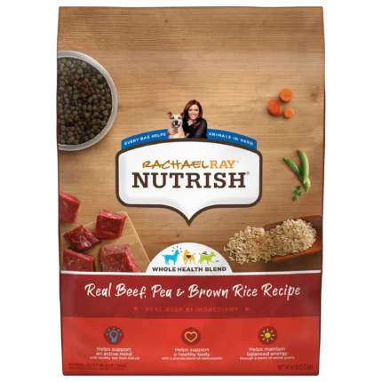 Rachael Ray Nutrish Real Beef Pea & Brown Rice Recipe Dry Dog Food 6 Pound Bag (Packaging May Vary)(Pack of 2)
