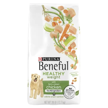 Purina Beneful Healthy Weight Dry Dog Food With Farm Raised Chicken 28 Pound Bag