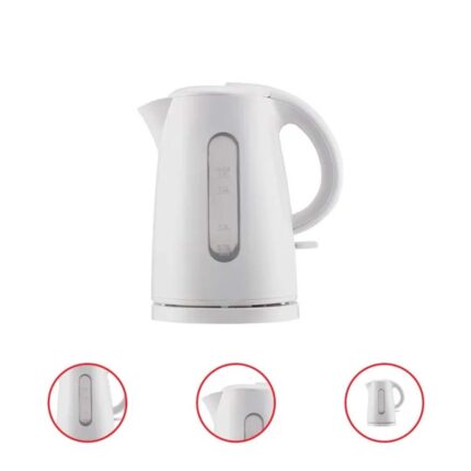 Mainstays 1.7-Liter Plastic Electric Kettle White