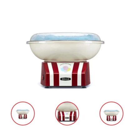 BELLA Electrically Powered Cotton Candy Maker 475-Watt Red & White