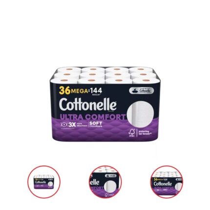 Cottonelle Ultra Comfort Toilet Paper (36 Mega Rolls, 268 sheets/roll)