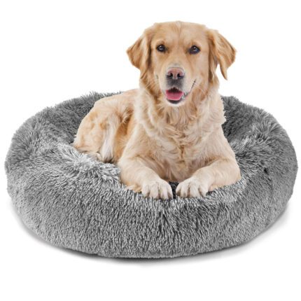 Canine Creations Donut Round Pet Bed (22" x 22" Charcoal Gray)