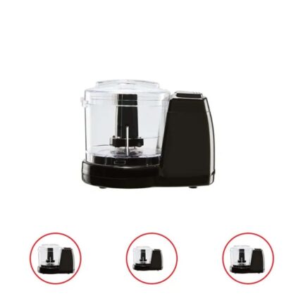 Mainstays 1.5 Cup One-Touch Pulse Mini Food Chopper Black