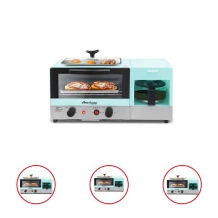 Americana by Elite Collection 3-in-1 Multifunctional Breakfast Center Toaster