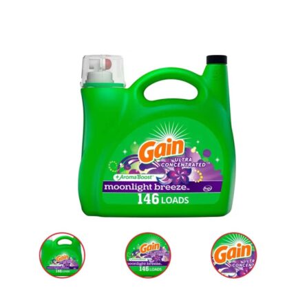 Gain Ultra Concentrated + AromaBoost Laundry Detergent Moonlight Breeze (200 fl. Ounce 146 loads)