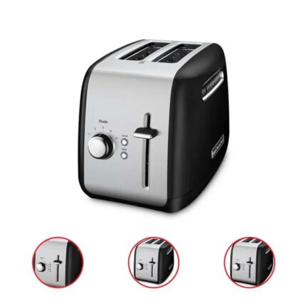 KitchenAid 2 Slice Toaster with Manual Lift Lever Black