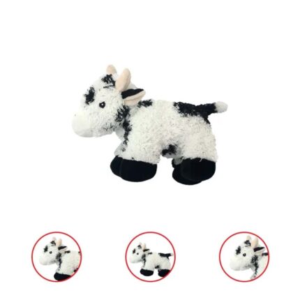 Multipet Look Who's Talking Plush Cow Dog Toy (Pack Of 3)