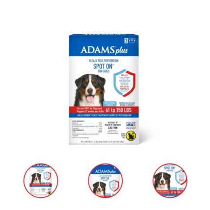 Adams Plus Flea & Tick Prevention Spot On for Dogs X-Large Dogs 61 to 150 Pound